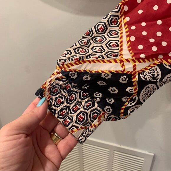 Vintage EJE Silk Patchwork Zip Up Jacket sz M NWT - Picture 2 of 6